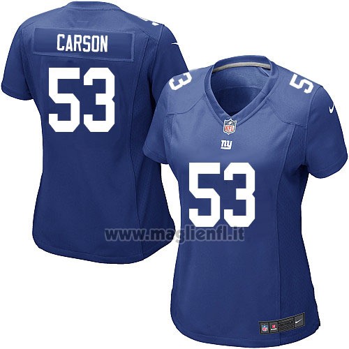Maglia NFL Game Donna New York Giants Carson Blu